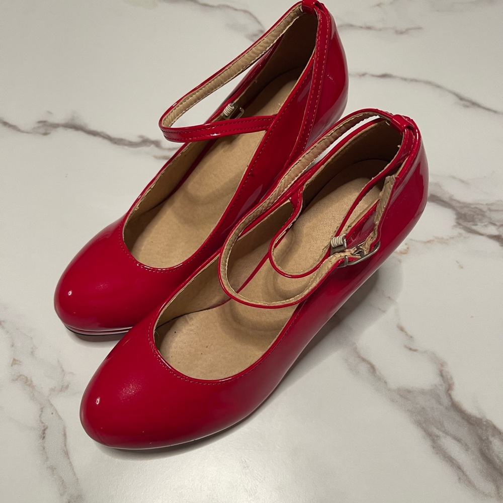 Red Women's Mary Jane Shoes